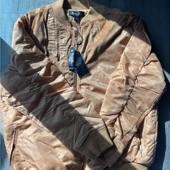 Rare Box Gold Bomber Jacket - Picture 4 of 6